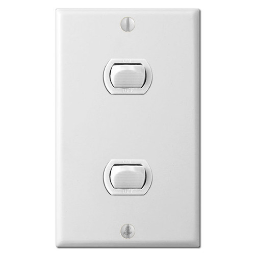 2 Despard Low Voltage Switch Plate Set - White